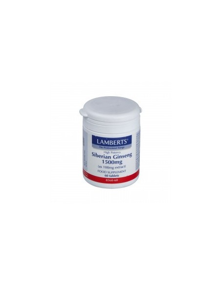 Ginseng Siberiano 1500Mg. 60Comp. Lamberts