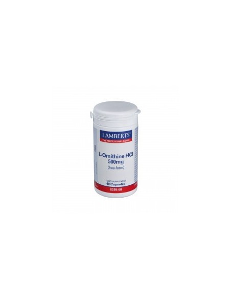 L-Ornitina Hcl 500 Mg. 60 Cap. Lamberts
