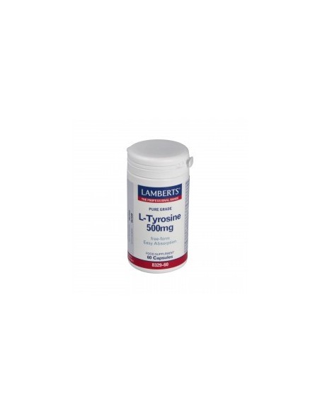 L-Tirosina 500 Mg. 60 Cap. Lamberts