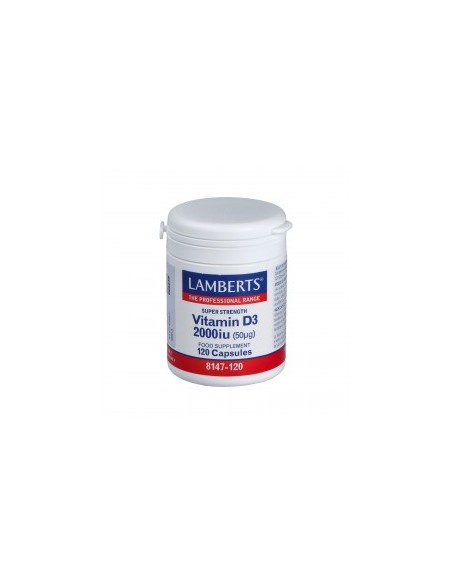 Vitamina D3 2000Ui 120Cap. Lamberts