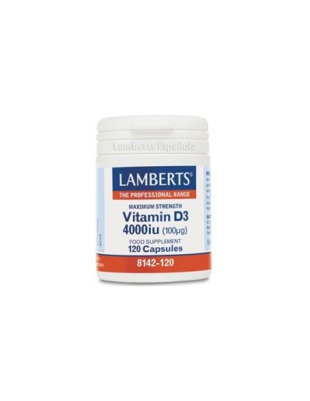 Vitamina D3 4000Ui 120Cap. Lamberts