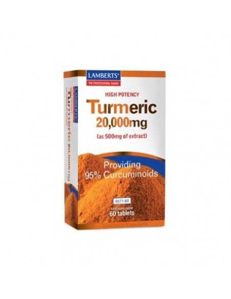 Cúrcuma 20.000Mg. (95% De Curcumina) 60Comp. Lamberts