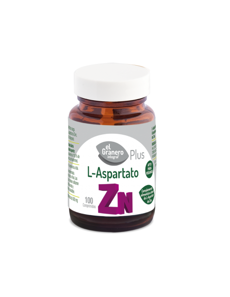 L-Aspartato De Zinc, 100 Comp. 360 Mg El Granero
