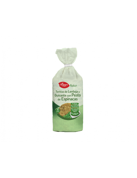  Tortitas De Lenteja Guisante Con Espinacas 122Gr. El Granero