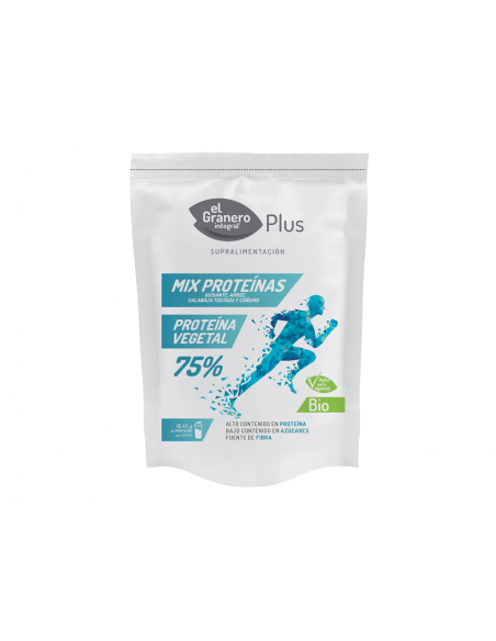 Mix Proteinas 200Gr. Bio El Granero (Guisante, Arroz, Calabaza Tostada y Cáñamo)