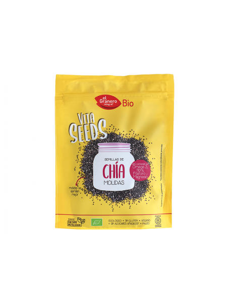 Vitaseeds Semillas De Chia Molidas 200Gr. Bio El Granero