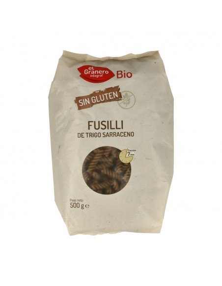 Fusilli Trigo Sarraceno 500Gr. Bio S/G El Granero