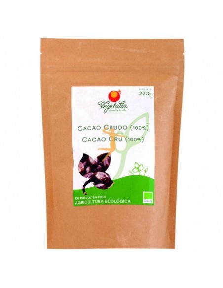  Cacao Crudo Polvo 220Gr.Bio Vegetalia