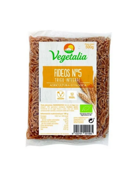 Fideos Finos Integrales 500Gr. Bio Vegetalia