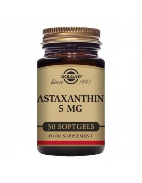  Complejo De Astaxantina 5Mg. 30Cap.Gel.Blanda Solgar