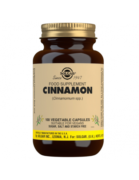 Canela China (Cinnamomum Cassia) 100Cap.Veg. Solgar