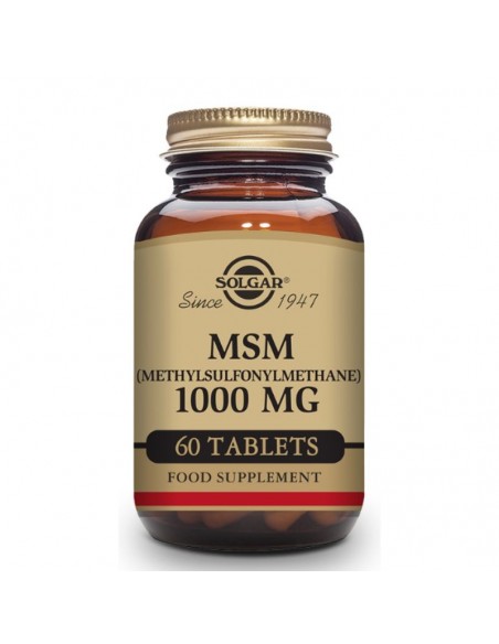  Msm (Metilsulfonilmetano) 1000Mg. 60Comp. Solgar