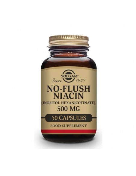  Niacina ´No Ruborizante´ 500Mg. 50Vegicaps Solgar