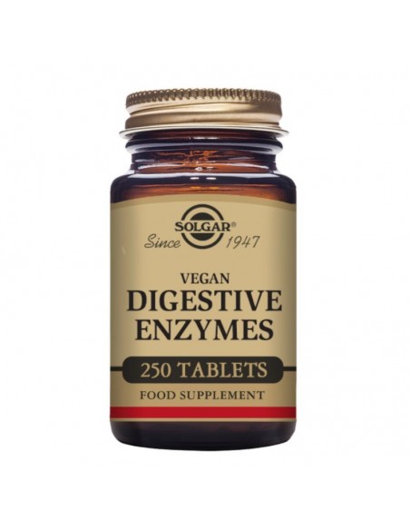 Vegan Enzimas Digestivas 250Comp.Mast. Solgar