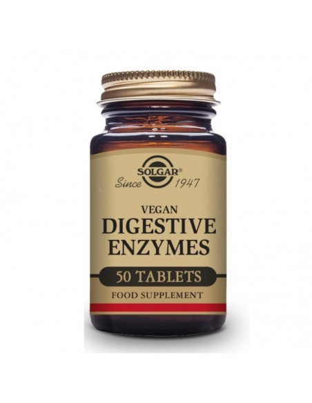 Vegan Enzimas Digestivas 50Comp.Mast. Solgar