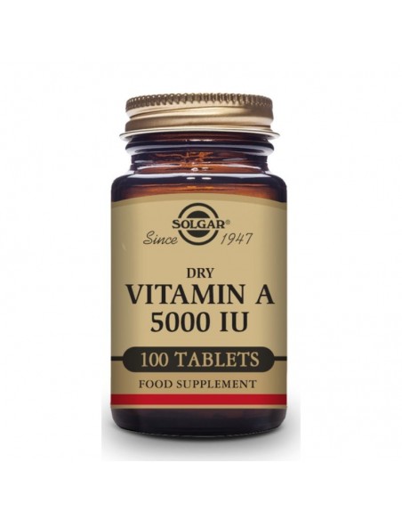 Vitamina A Seca 5000Ui Palmitato 100Comp. Solgar
