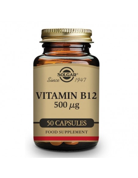 Vitamina B12 (Cianocobalamina) 500Mcg 50Cap Solgar