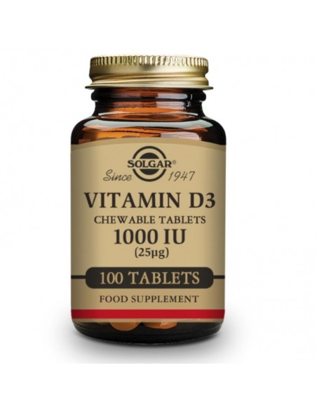 Vitamina D3 1000Ui (25Mcg) 100Comp.Mast. Solgar