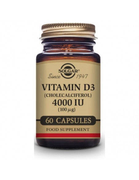 Vitamina D3 4000Ui (100Mcg) 60Cap.Veg. Solgar