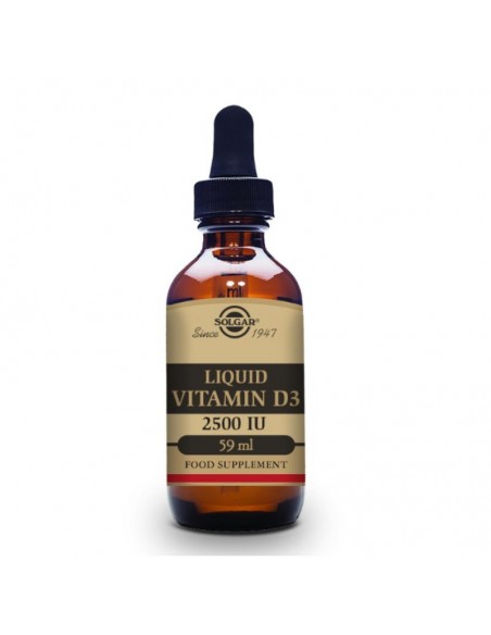 Vitamina D3 Liquida 2500Ui (62,5Mcg) 59Ml. Solgar