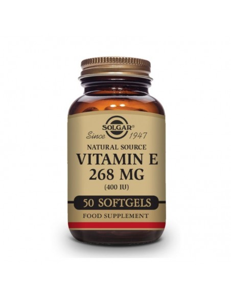 Vitamina E 400Ui (268Mg) 50Cap.Blanda Solgar