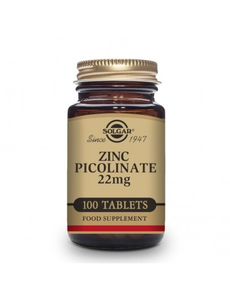 Zinc Picolinato 22Mg. 100Comp. Solgar