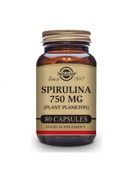 Spirulina Vegetarian 750Mg. 80Cap. Solgar