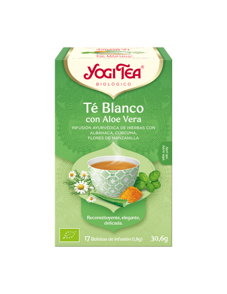 Yogi Tea Te Blanco Con Aloe Vera 17 Infusiones