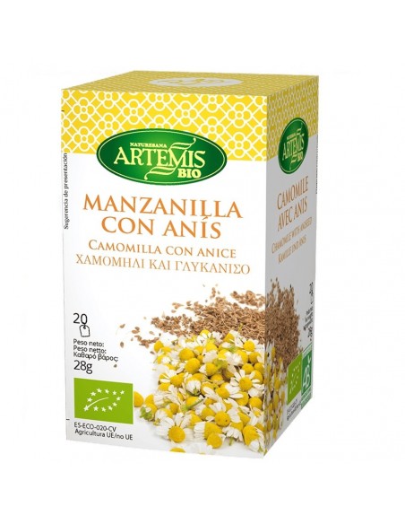  Manzanilla Con Anis Infusion 20Bolsitas Artemis