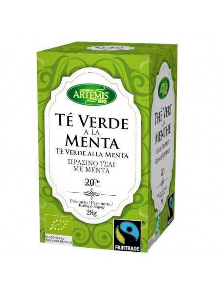  Té Verde A La Menta Infusion 20Bolsitas. Bio Artemis