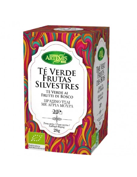  Té Verde Frutas Silvestres Infusion 20Bolsitas Bio Artemis