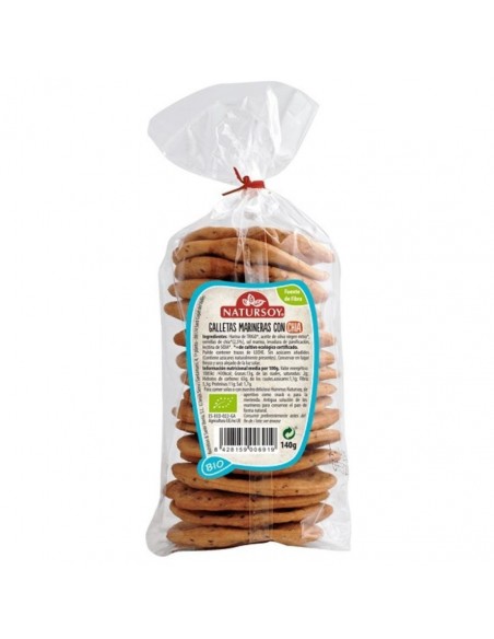  Galletas Marineras Con Chia 140Gr. Natursoy