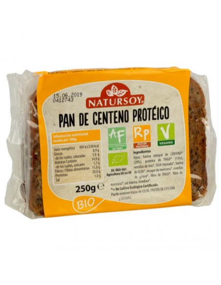  Pan De Centeno Y Lino 300Gr. Natursoy