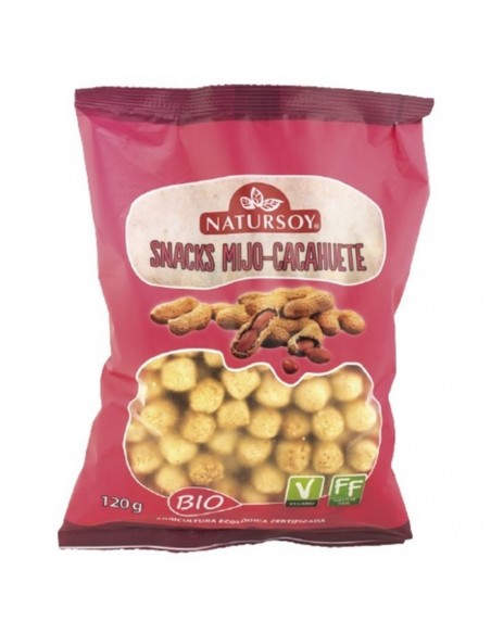 Snacks De Mijo Y Cacahuete 120Gr. Bio Vegan Natursoy