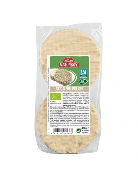 Tortas De Arroz Con Yogur 100Gr. Natursoy