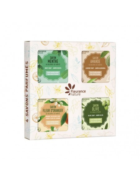  Cofre 4 Jabones Perfumados 4X100Gr. Fleurance Nature