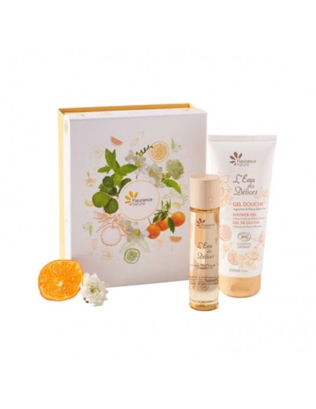 Cofre Citrico Y Flores Blancas Perfume+Gel Ducha Fleurance Nature