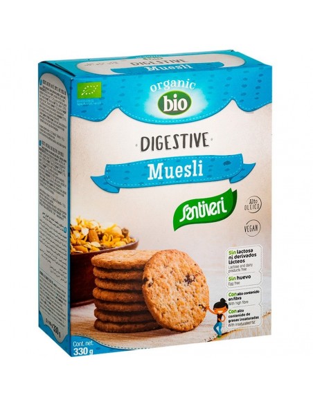  Galletas Digestive Muesli 2 Paquetes 330Gr. Bio Santiveri