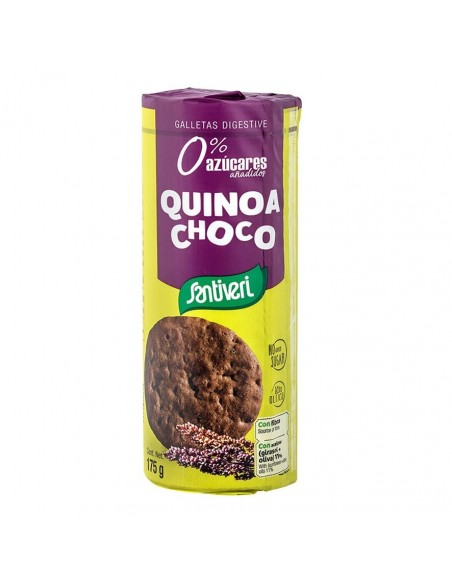 Galletas Digestive Quinoa Choco 0% Azucares 175Gr Santiveri