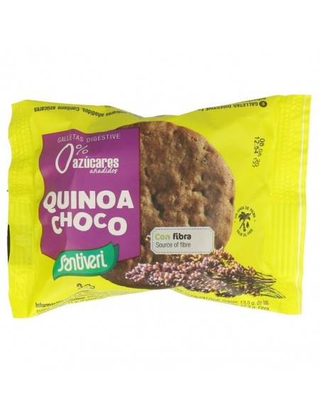 Galletas Digestive Quinoa Choco 3Uds 0% Azucar 27G Santiveri