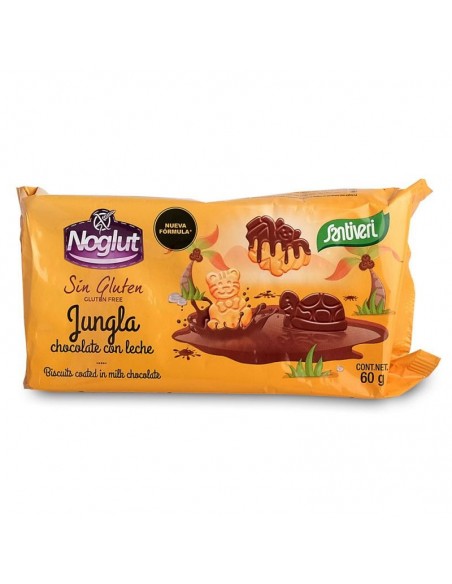  Noglut Galletas Jungla De Chocolate Con Leche 60G Santiveri