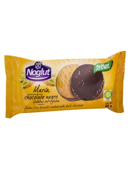 Noglut Galletas Maria Bañadas De Chocolate 90Gr. Santiveri