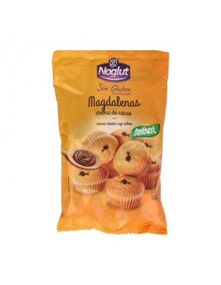  Noglut Madalenas Rellenas De Cacao 195Gr. Santiveri