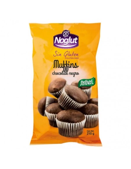  Noglut Muffins De Chocolate Negro 210Gr. Santiveri