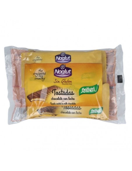 Noglut Tostadas Bañadas Con Chocolate Leche 102Gr Santiveri
