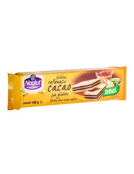 Noglut Wafers Rellenos De Cacao 150Gr Santiveri