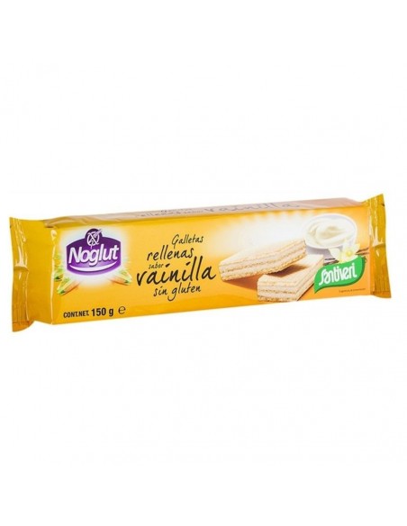 Noglut Wafers Rellenos De Vainilla 150Gr Santiveri
