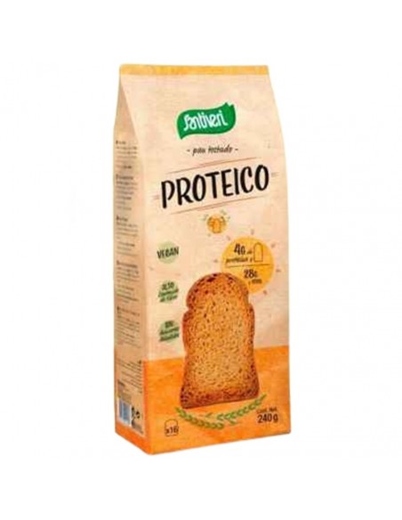  Pan Tostado Proteico 240Gr. Vegan Santiveri