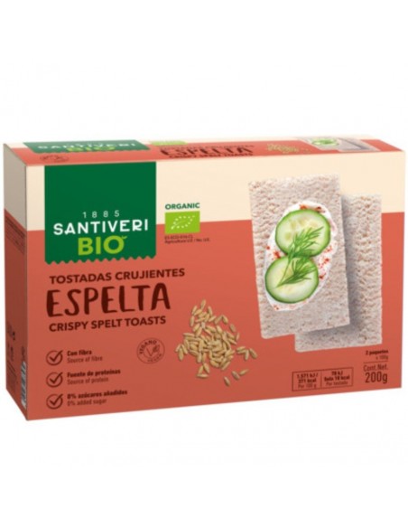 Tostadas Ligeras De Espelta 2P 200Gr Bio Santiveri