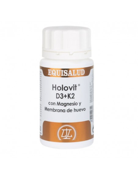 Holovit D3+K2 Con Magnesio Y Membrana Huevo 50CapEquisalud